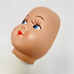 Vintage Fibre-Crafts Baby Doll Head Face Kitschy NOS creepy Dollmaker Arts Craft